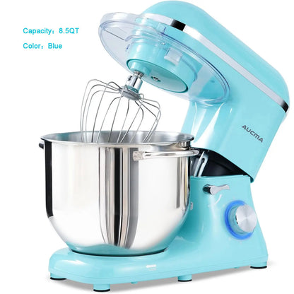 6.5QT / 8.5QT Stand Mixer, 6-Speed Tilt-Head Electric Mixer with Stainless Steel Bowl, Dough Hook, Whisk & Beater for Baking & Mixing