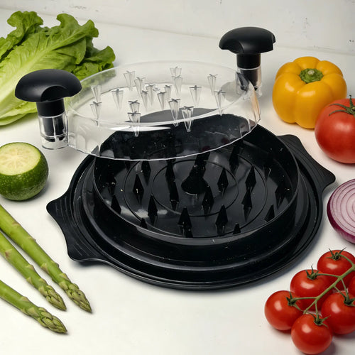 Large Chicken Shredder Tool with Visible Lid Ergonomic Handle BPA Free Dishwasher Safe for Meat Vegetables and Kitchen Use