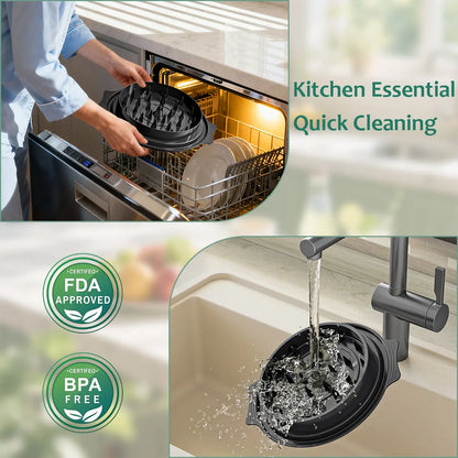 Large Chicken Shredder Tool with Visible Lid Ergonomic Handle BPA Free Dishwasher Safe for Meat Vegetables and Kitchen Use